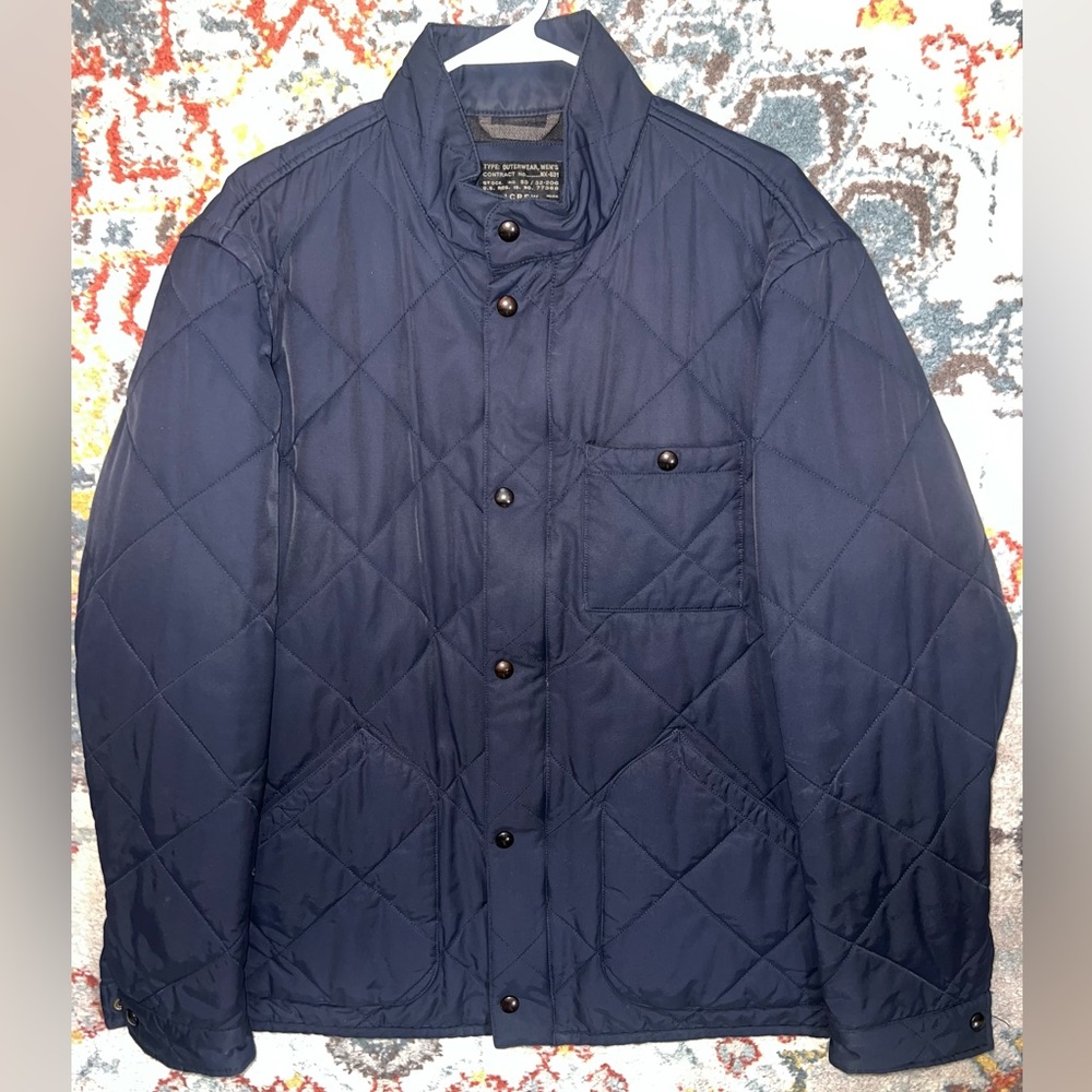 J Crew men’s quilted jacket.  Insulated, size large.